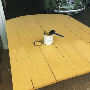 painting the fence